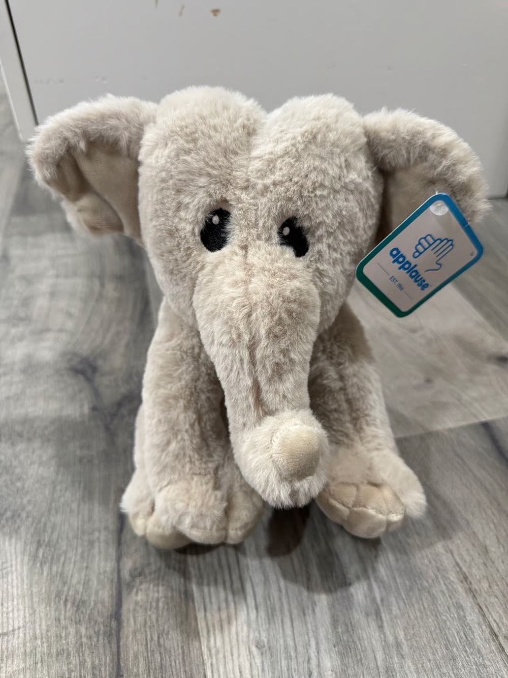 Applause Jazwares Gray Elephant Seated Stuffed Plush NEW - Girl Scout Reward